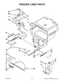 06 - Freezer Liner Parts parts for Whirlpool Refrigerator WRX735SDBM00 / from AppliancePartsPros.com