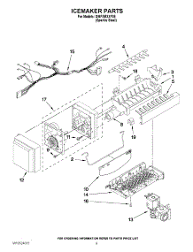 05 - Icemaker Parts parts for Whirlpool Refrigerator GI6FARXXF05 / from AppliancePartsPros.com