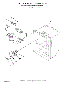 02 - Refrigerator Liner Parts parts for Whirlpool Refrigerator GB9FHDXWQ04 / from AppliancePartsPros.com