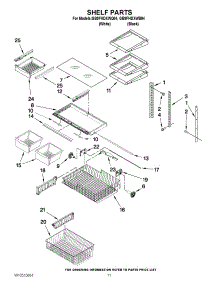 06 - Shelf Parts parts for Whirlpool Refrigerator GB9FHDXWB04 / from AppliancePartsPros.com