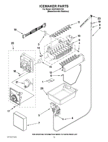 08 - Icemaker Parts parts for Whirlpool Refrigerator GX2FHDXVY08 / from AppliancePartsPros.com