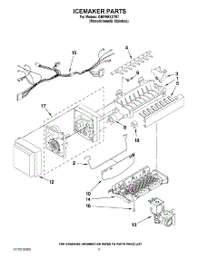 05 - Icemaker Parts parts for Whirlpool Refrigerator GI6FARXXY07 / from AppliancePartsPros.com