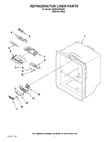 02 - Refrigerator Liner Parts parts for Whirlpool Refrigerator GB9FHDXWS06 / from AppliancePartsPros.com