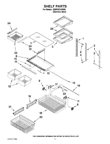 06 - Shelf Parts parts for Whirlpool Refrigerator GB9FHDXWS06 / from AppliancePartsPros.com