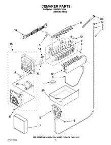 08 - Icemaker Parts parts for Whirlpool Refrigerator GB9FHDXWS06 / from AppliancePartsPros.com