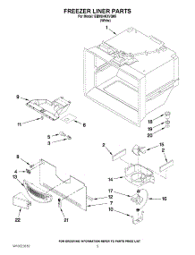 03 - Freezer Liner Parts parts for Whirlpool Refrigerator EB9SHKXVQ05 / from AppliancePartsPros.com