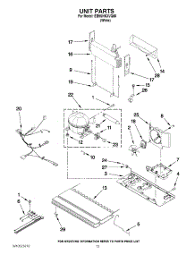 07 - Unit Parts parts for Whirlpool Refrigerator EB9SHKXVQ05 / from AppliancePartsPros.com