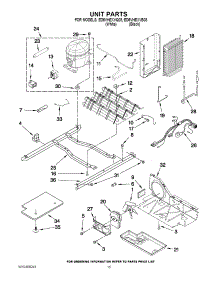 09 - Unit Parts parts for Whirlpool Refrigerator ED5VHEXVB08 / from AppliancePartsPros.com