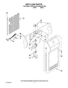 10 - Air Flow Parts parts for Whirlpool Refrigerator ED5VHEXVB08 / from AppliancePartsPros.com