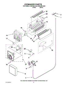 12 - Icemaker Parts parts for Whirlpool Refrigerator ED5VHEXVB08 / from AppliancePartsPros.com