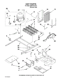 09 - Unit Parts parts for Whirlpool Refrigerator ED5PVEXWS13 / from AppliancePartsPros.com