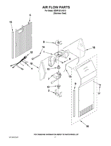 10 - Air Flow Parts parts for Whirlpool Refrigerator ED5PVEXWS13 / from AppliancePartsPros.com