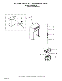 05 - Motor And Ice Container Parts parts for Whirlpool Refrigerator GSC25C4EYY02 / from AppliancePartsPros.com