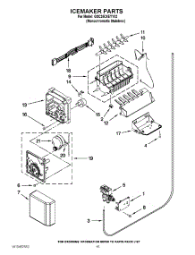 10 - Icemaker Parts parts for Whirlpool Refrigerator GSC25C4EYY02 / from AppliancePartsPros.com