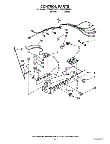 11 - Control Parts parts for Whirlpool Refrigerator ED5KVEXVQ02 / from AppliancePartsPros.com