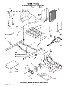 09 - Unit Parts parts for Whirlpool Refrigerator ED5KVEXVB02 / from AppliancePartsPros.com