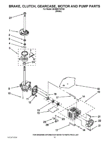 06 - Brake, Clutch, Gearcase, Motor And Pump Parts parts for Whirlpool Washer QCAM2730YQ0 / from AppliancePartsPros.com