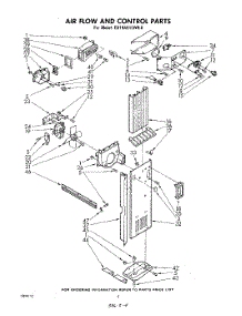 03 - Airflow And Control parts for Whirlpool Refrigerator ED19AK1LWR0 / from AppliancePartsPros.com