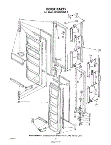 05 - Door parts for Whirlpool Refrigerator ED19AK1LWR0 / from AppliancePartsPros.com