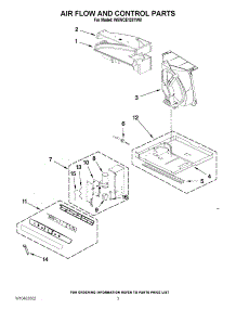 02 - Air Flow And Control Parts parts for Whirlpool Air Conditioner W5WCE128YW0 / from AppliancePartsPros.com