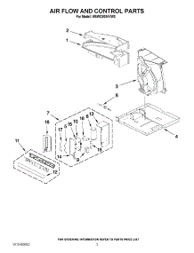 02 - Air Flow And Control Parts parts for Whirlpool Air Conditioner W5WCE085YW0 / from AppliancePartsPros.com