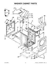 06 - Washer Cabinet Parts parts for Whirlpool Washer Dryer Combo CET8000AQ1 / from AppliancePartsPros.com