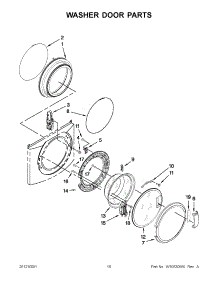 05 - Washer Door Parts parts for Whirlpool Washer Dryer Combo CGT8000AQ1 / from AppliancePartsPros.com