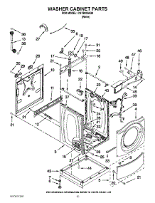 06 - Washer Cabinet Parts parts for Whirlpool Washer Dryer Combo CGT8000AQ0 / from AppliancePartsPros.com