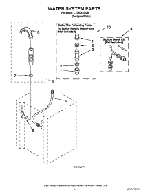 11 - Water System Parts parts for Whirlpool Washer Dryer Combo LTG5243DQB / from AppliancePartsPros.com