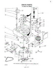 03 - Drive parts for Whirlpool Washer CFA2500W5 / from AppliancePartsPros.com