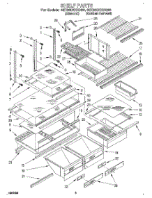 04 - Shelf, Lit / Optional parts for Whirlpool Refrigerator 8ET20DKXXN00 / from AppliancePartsPros.com