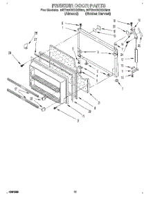 07 - Freezer Door parts for Whirlpool Refrigerator 8ET20DKXXN00 / from AppliancePartsPros.com