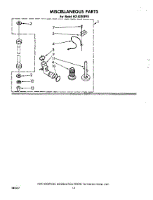 09 - Section parts for Whirlpool Washer 9CFA2000W5 / from AppliancePartsPros.com