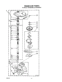 12 - Gearcase parts for Whirlpool Washer CA2762XSW0 / from AppliancePartsPros.com