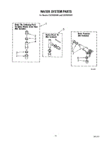 13 - Water System parts for Whirlpool Washer CA2762XSW0 / from AppliancePartsPros.com