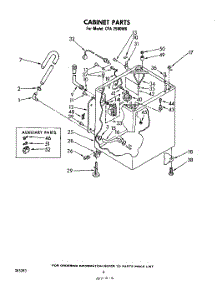 05 - Cabinet parts for Whirlpool Washer CFA2500W6 / from AppliancePartsPros.com