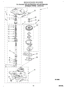 09 - Gearcase parts for Whirlpool Washer 3XLA87W92AQ0 / from AppliancePartsPros.com