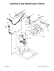 02 - Controls And Water Inlet Parts parts for Whirlpool Washer 7MWTW1700BQ0 / from AppliancePartsPros.com