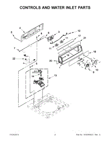 02 - Controls And Water Inlet Parts parts for Whirlpool Washer CAE2743BQ0 / from AppliancePartsPros.com