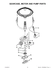 05 - Gearcase, Motor And Pump Parts parts for Whirlpool Washer CAE2743BQ0 / from AppliancePartsPros.com