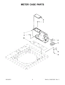03 - Meter Case Parts parts for Whirlpool Washer CAE2763BQ0 / from AppliancePartsPros.com