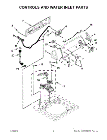 02 - Controls And Water Inlet Parts parts for Whirlpool Washer 7MWTW1501AW2 / from AppliancePartsPros.com
