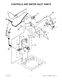 02 - Controls And Water Inlet Parts parts for Whirlpool Washer 4GWTW4740YQ1 / from AppliancePartsPros.com