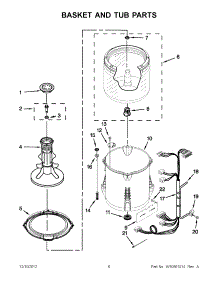 03 - Basket And Tub Parts parts for Whirlpool Washer 4GWTW4740YQ1 / from AppliancePartsPros.com