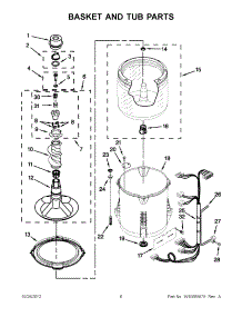 03 - Basket And Tub Parts parts for Whirlpool Washer 3LWTW4840YW1 / from AppliancePartsPros.com