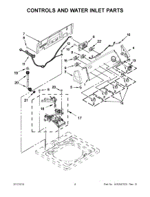 02 - Controls And Water Inlet Parts parts for Whirlpool Washer 7MWTW1605AW1 / from AppliancePartsPros.com