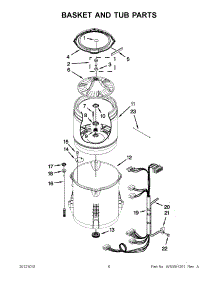 03 - Basket And Tub Parts parts for Whirlpool Washer 4GWTW4950YW1 / from AppliancePartsPros.com