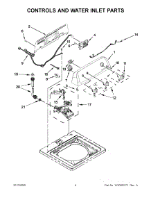 02 - Controls And Water Inlet Parts parts for Whirlpool Washer 7MWTW1700AQ0 / from AppliancePartsPros.com
