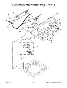 02 - Controls And Water Inlet Parts parts for Whirlpool Washer 7MWTW1602AW2 / from AppliancePartsPros.com