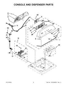 02 - Console And Dispenser Parts parts for Whirlpool Washer 4GWTW5550YW1 / from AppliancePartsPros.com